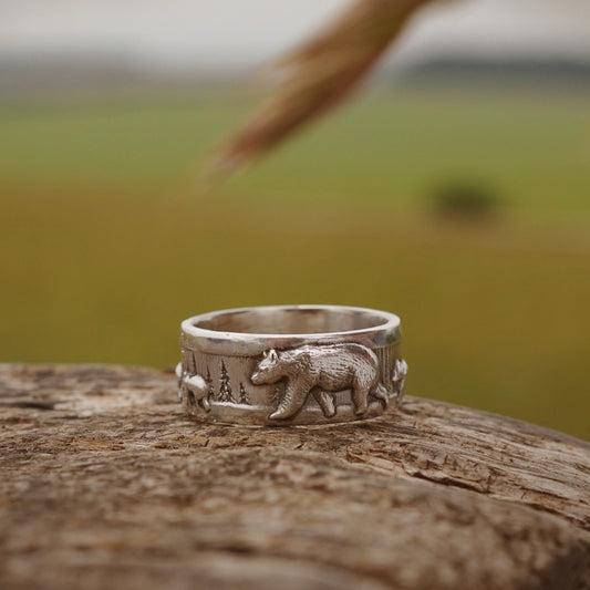 Keiko Bee 'Bear and Cubs' Ring