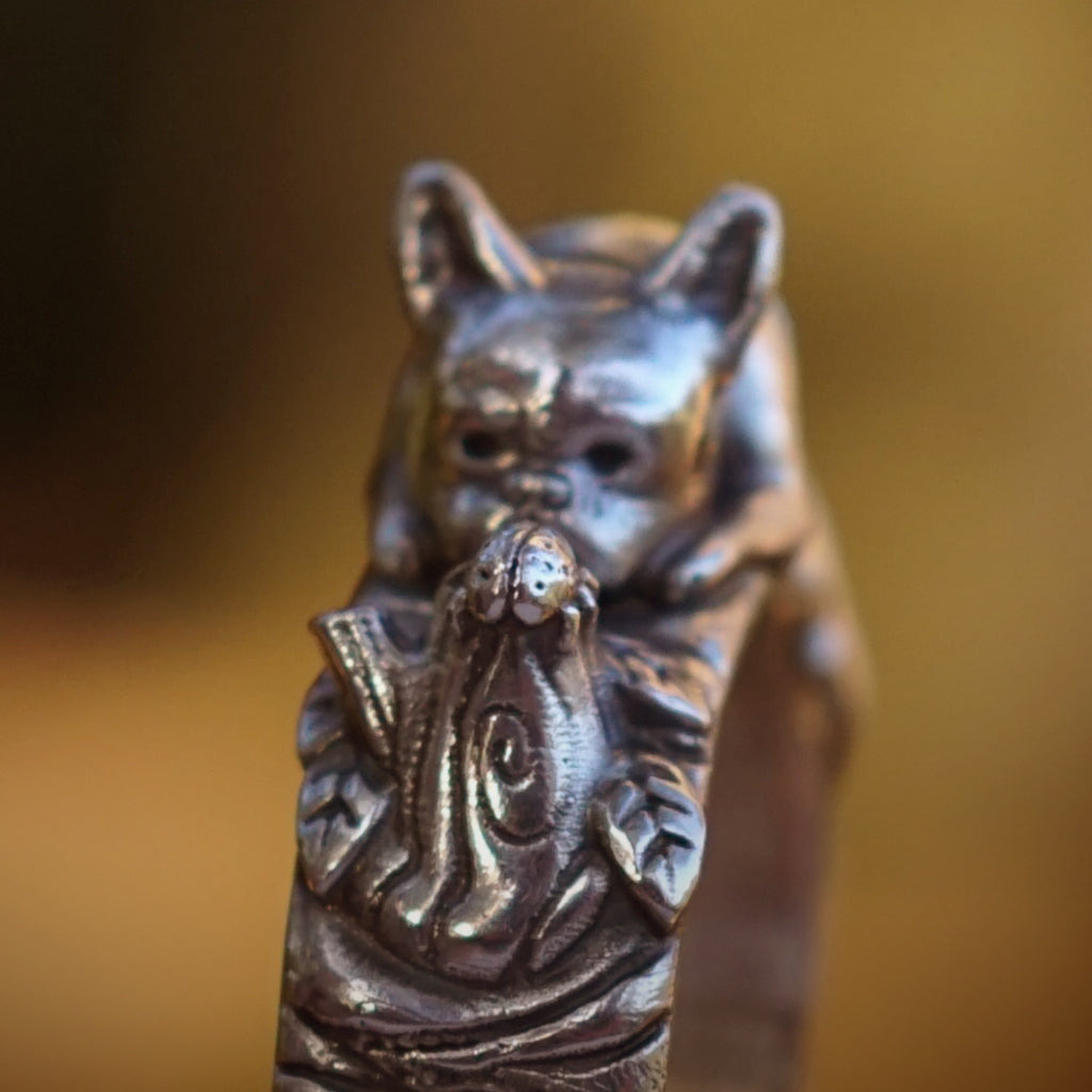 Keiko Bee 'Frenchie & Friend' Ring