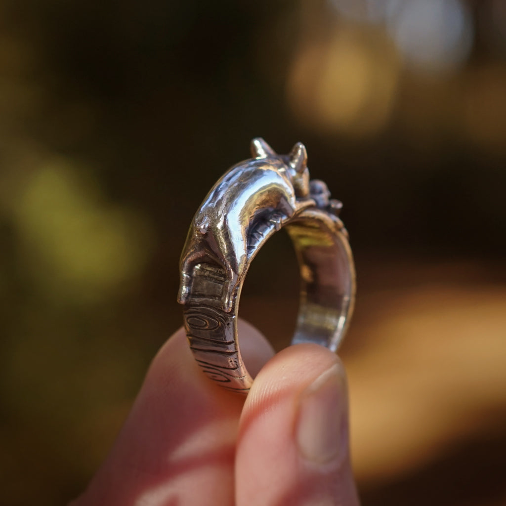 Keiko Bee 'Frenchie & Friend' Ring