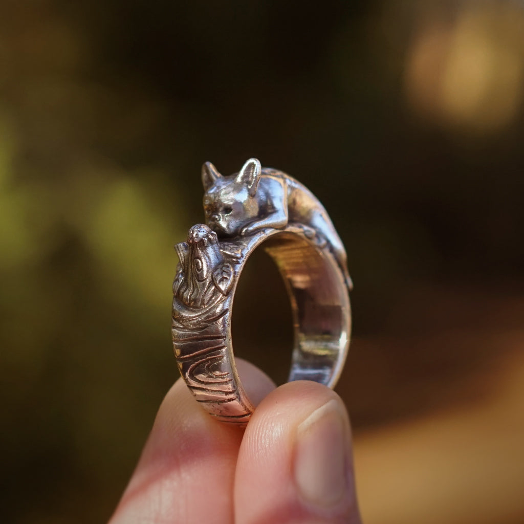 Keiko Bee 'Frenchie & Friend' Ring