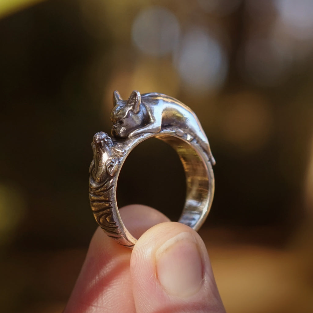 Keiko Bee 'Frenchie & Friend' Ring