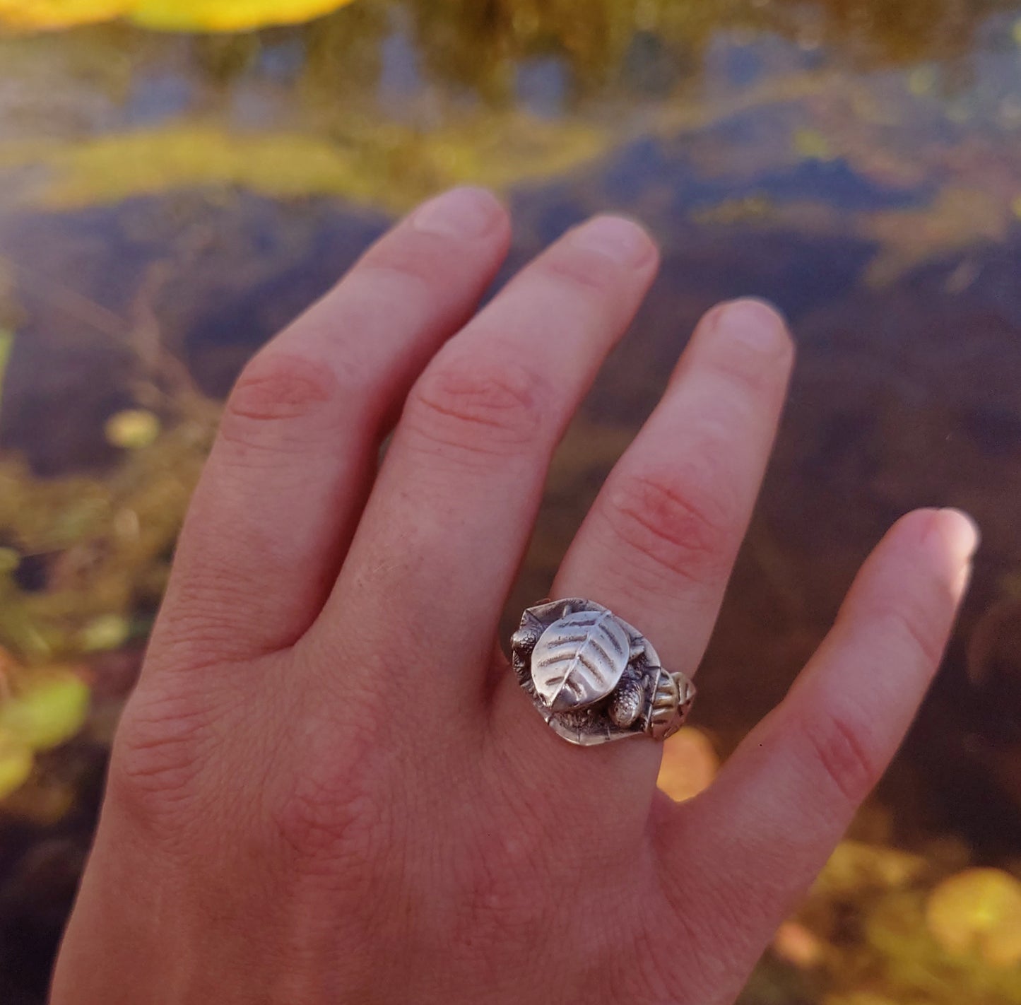 Keiko Bee Rain Frog Ring