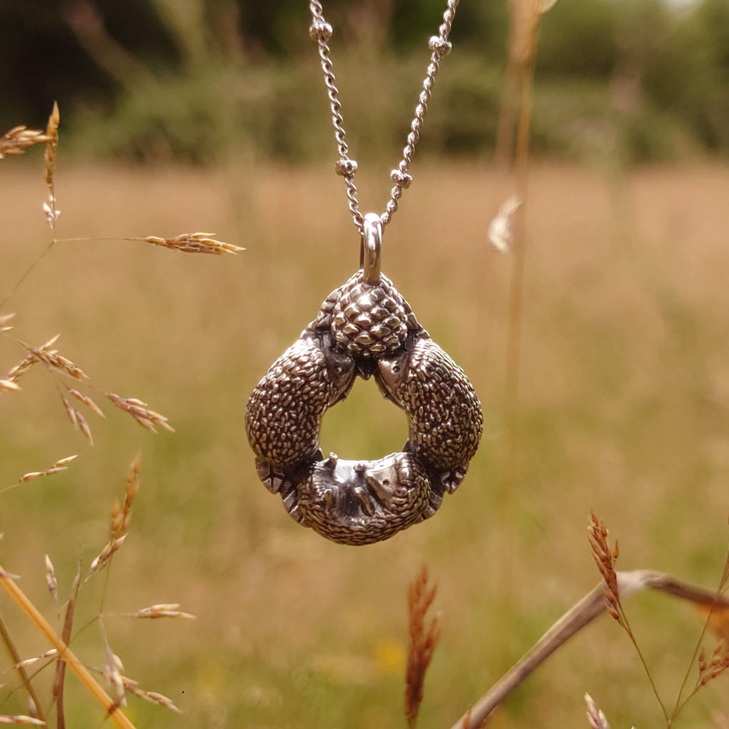 Keiko Bee 'Hedgehogs at Play' Pendant