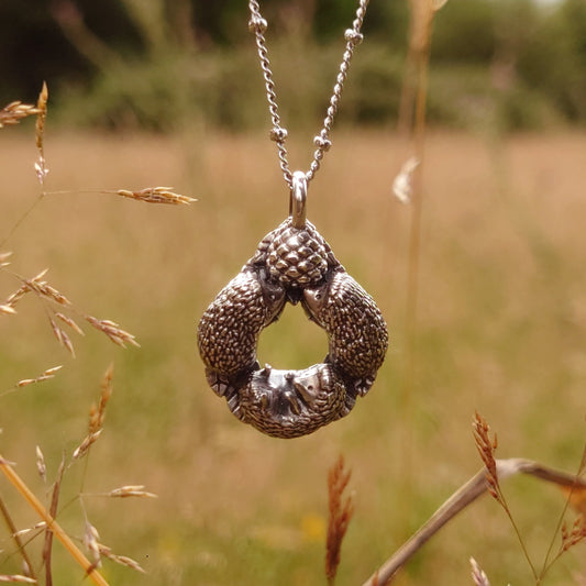 Keiko Bee 'Hedgehogs at Play' Pendant