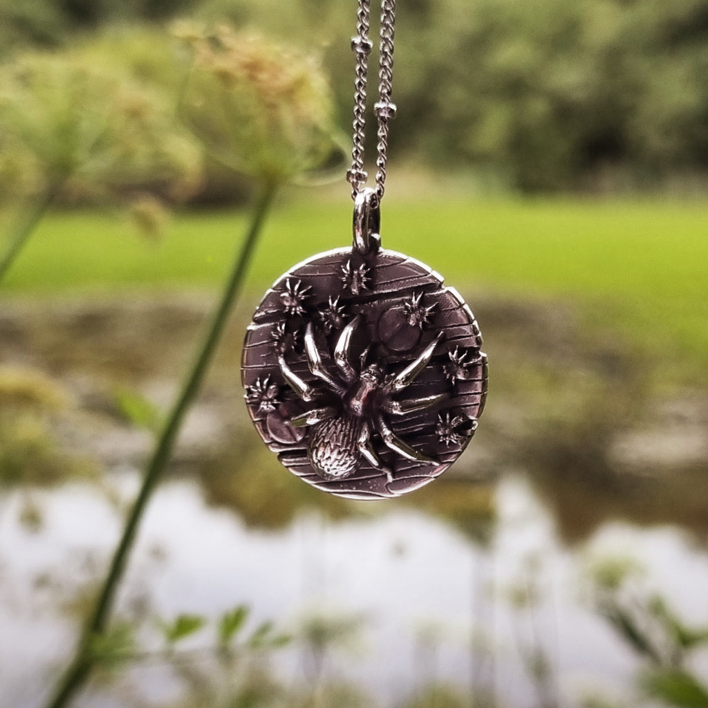Keiko Bee Spider Disc Pendant