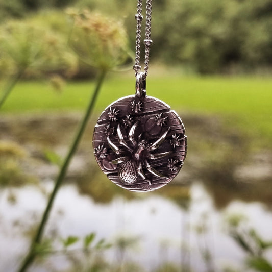 Keiko Bee Spider Disc Pendant
