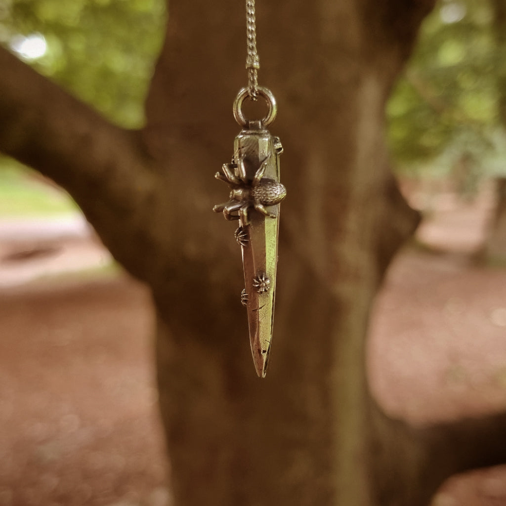 Keiko Bee Spider Shard Pendant